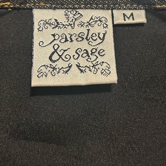 Parsley & Sage Vintage Artistic Embroidered Denim Jacket - Picture 11 of 11